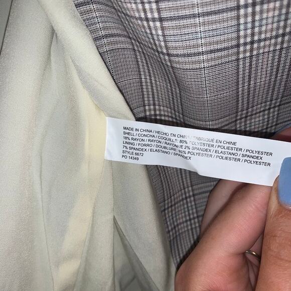 NWT Eloquii Plaid Cropped Blazer - Picture 8 of 10